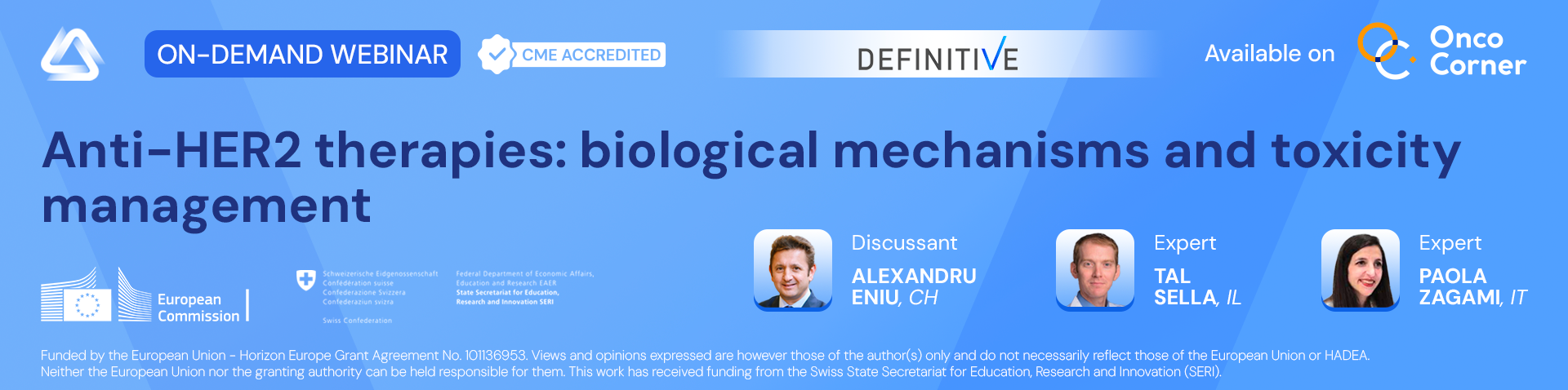 OD: DEFINITIVE – Anti-HER2 therapies: biological mechanisms and toxicity management