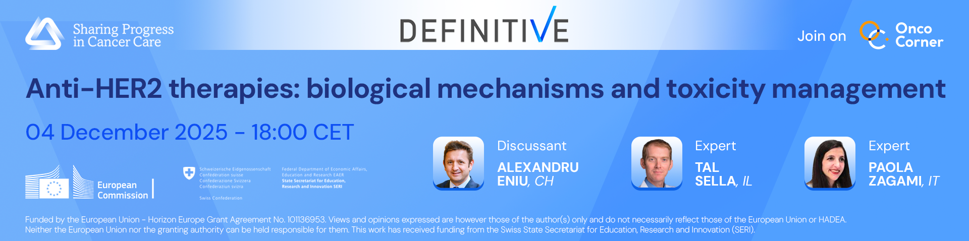 4.12 DEFINITIVE – Anti-HER2 therapies: biological mechanisms and toxicity management