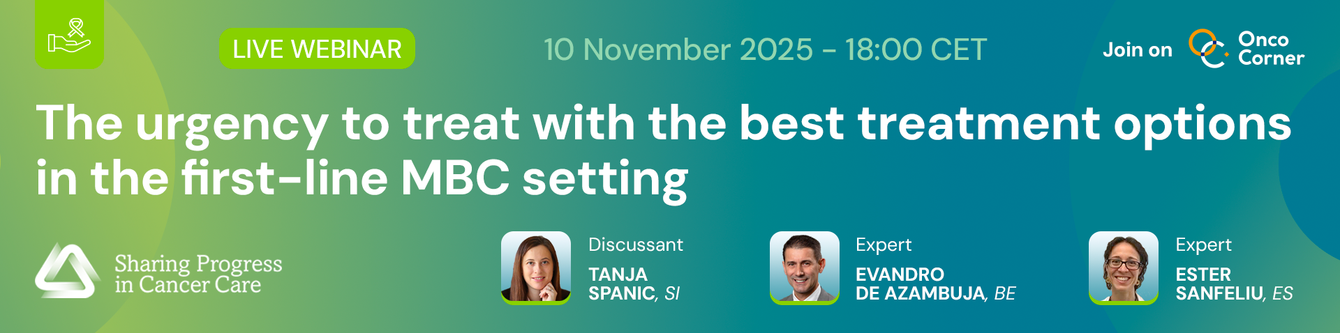 The urgency to treat with the best treatment options in the first-line MBC setting