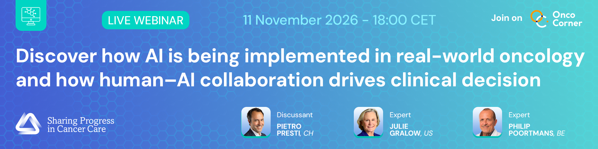 11.11 Discover how AI is being implemented in real-world oncology and how human–AI collaboration drives clinical decision